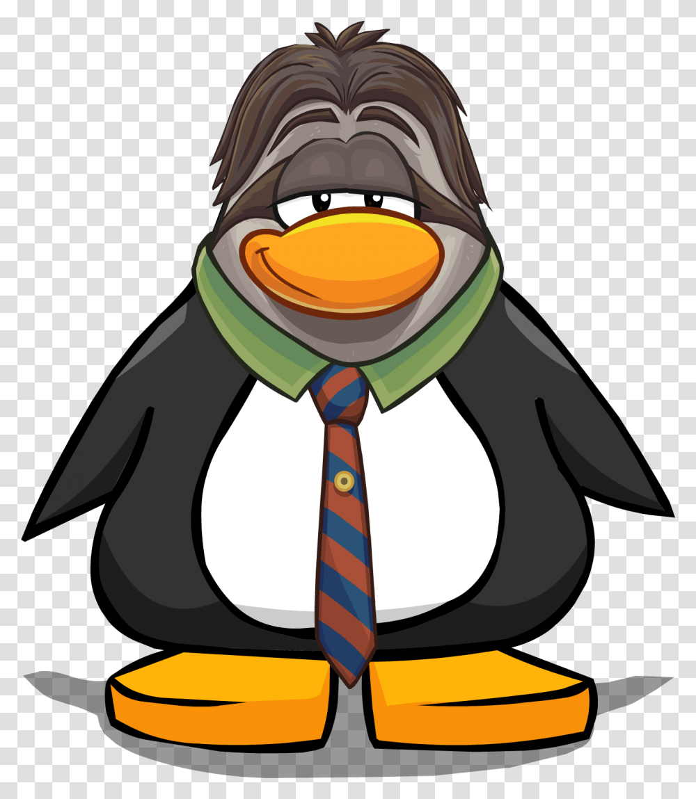 Club Penguin Wiki Penguin With A Horn, Bird, Animal, Tie, Accessories Transparent Png