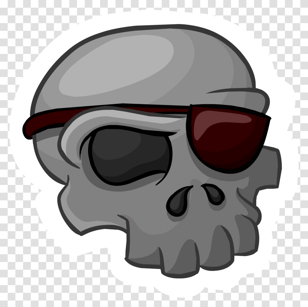 Club Penguin Wiki Skull, Helmet, Goggles, Accessories Transparent Png