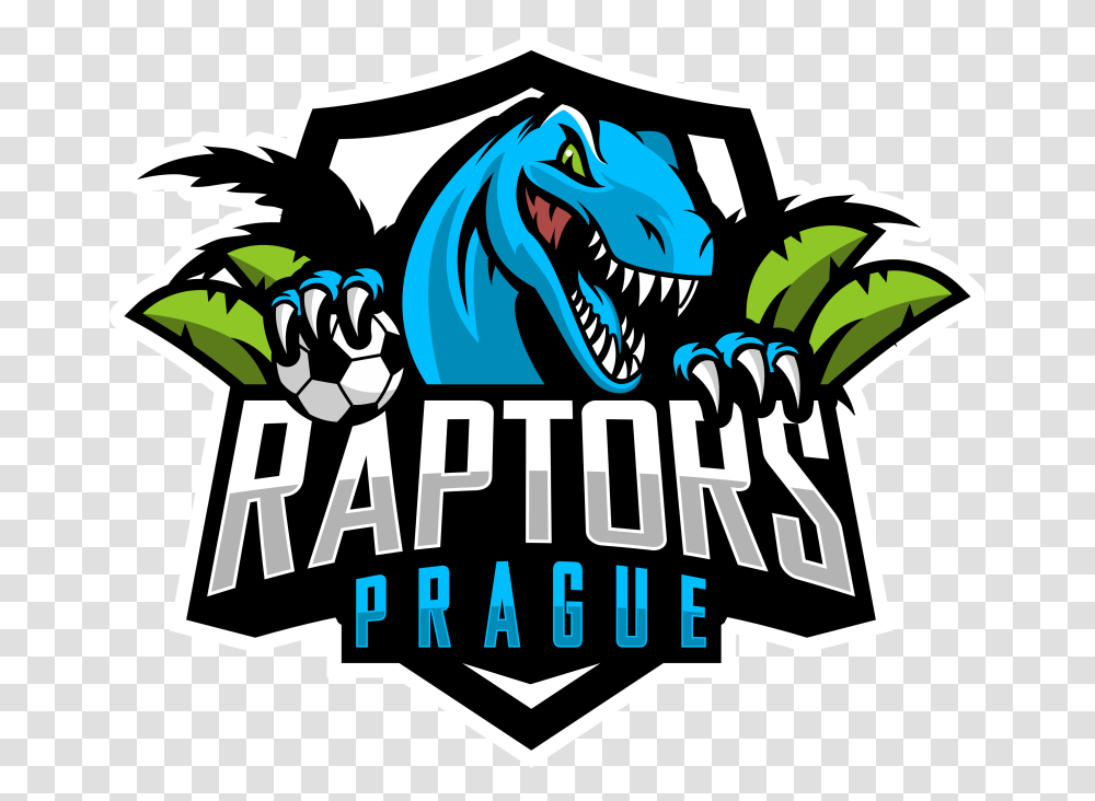 Club Prague Football Green Logo Raptors Graphic Design, Hand, Reptile, Animal, Path Transparent Png
