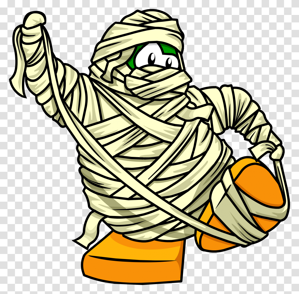 Club Puffle Rewritten Wiki Club Penguin Mummy, Person, Human, Rope Transparent Png