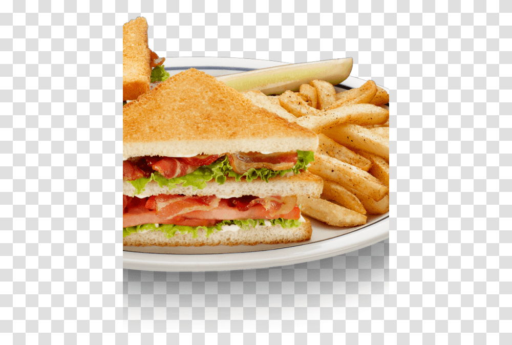 Club Sandwich Club Sandwich With French Fries, Burger, Food Transparent Png