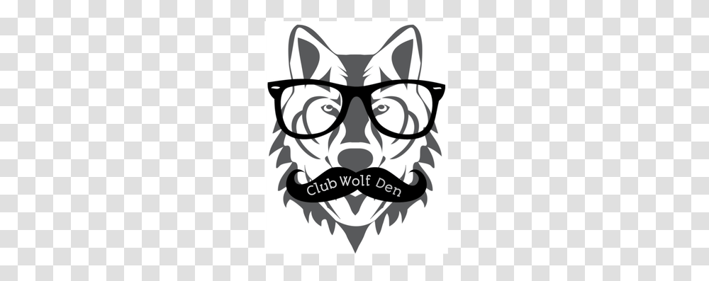 Club Wolf Den, Stencil, Label, Sticker Transparent Png