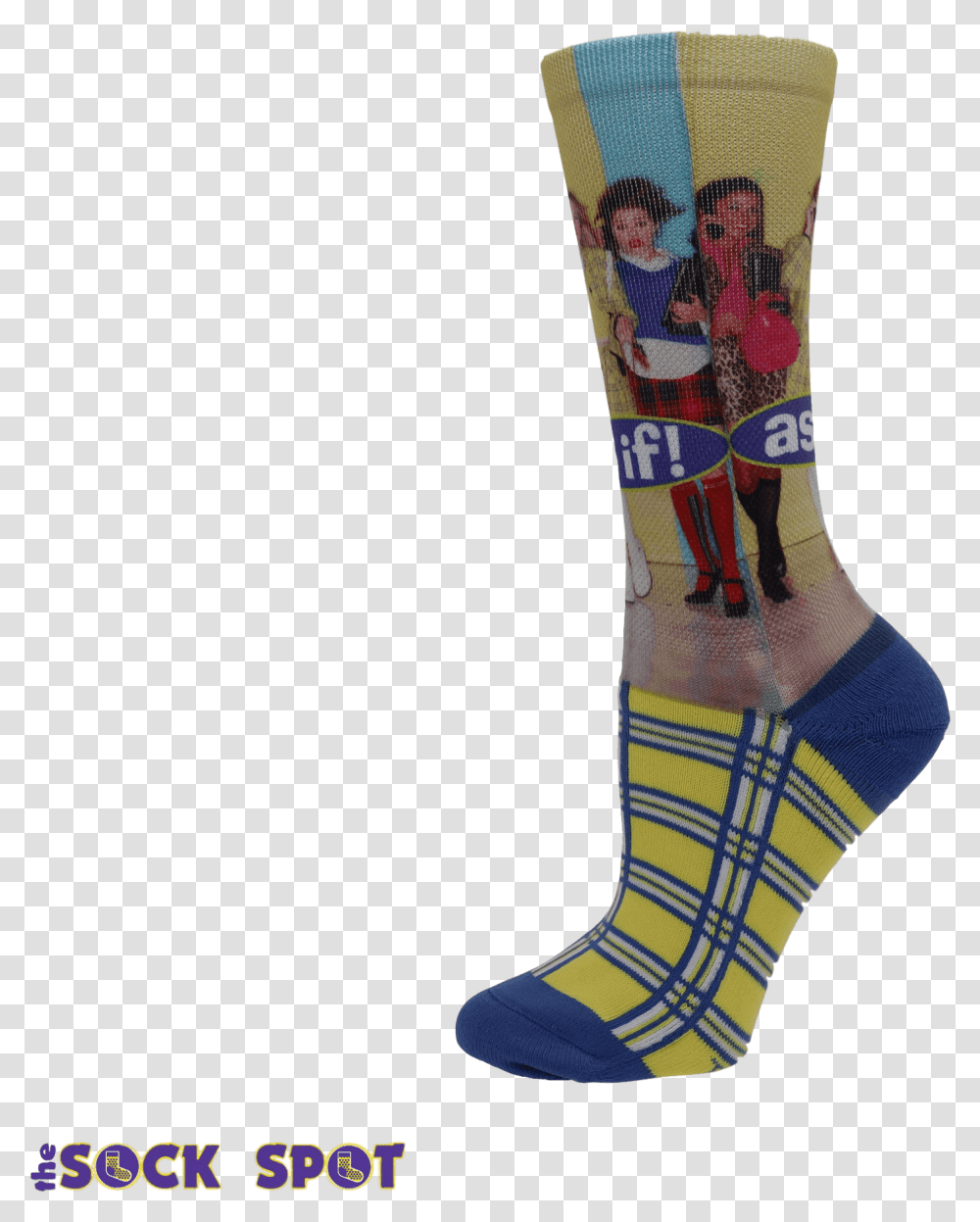 Clueless As If Women's Socks By Odd Sox Socksmith, Apparel, Footwear, Shoe Transparent Png