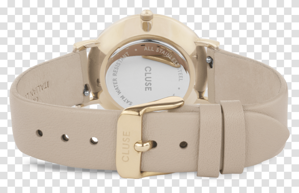 Cluse Le Couronnement Gold & Gold Dust Watch Cluse Le Couronnement, Wristwatch, Buckle, Digital Watch Transparent Png