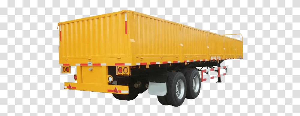 Clw 3 Axles 40ft Side Wall Semi Trailer Cargo Trailer Trailer Truck, Vehicle, Transportation, Shipping Container Transparent Png