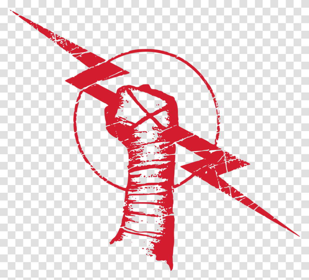 Cm Punk Lightning Bolt Fist Red Logo B 953061 Cm Punk Logo Transparent Png