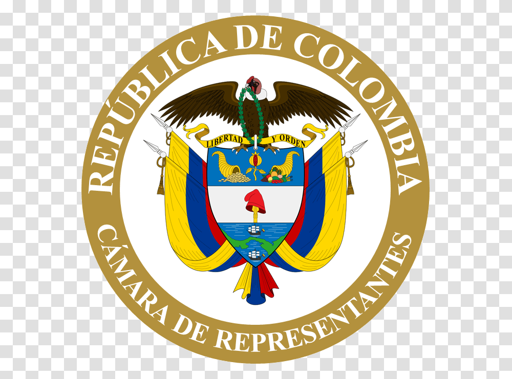 Cmara De Representantes De Colombia Symbol Government Of Colombia, Logo, Trademark, Bird, Animal Transparent Png