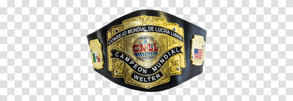 Cmll Championship Kid Belt Emblem, Label, Lager, Beer Transparent Png