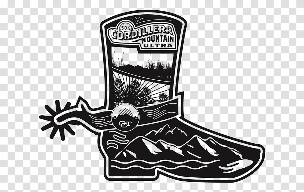 Cmu Logo Transpa Cordillera Mountain Ultra, Apparel, Footwear, Boot Transparent Png