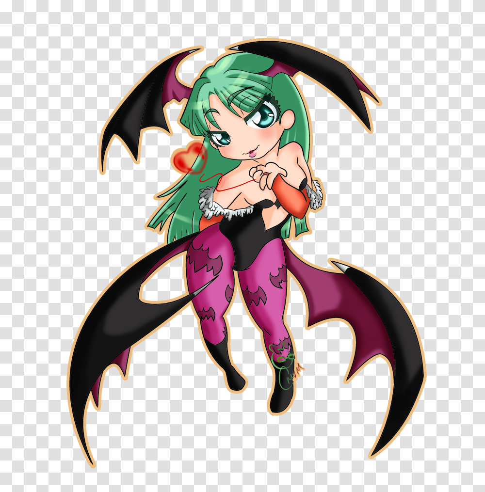 Cmvm Workshop Morrigan Aensland Chibi, Costume Transparent Png