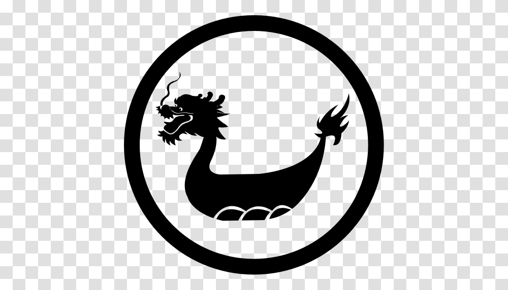Cn Dragon Boat Dragon Fantastic Icon With And Vector Format, Gray, World Of Warcraft Transparent Png