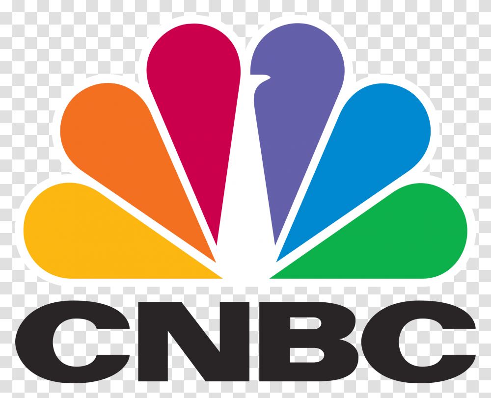 Cnbc Logo, Trademark, Light Transparent Png