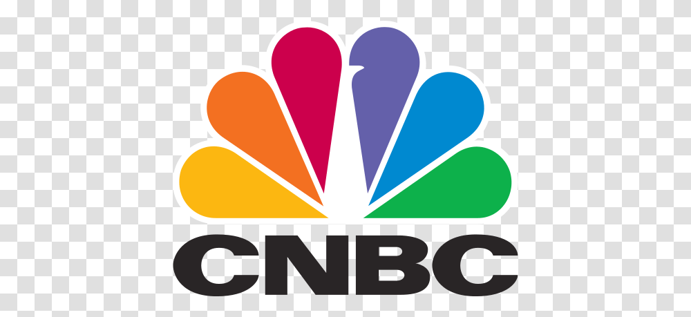 Cnbc Logo, Trademark, Light Transparent Png