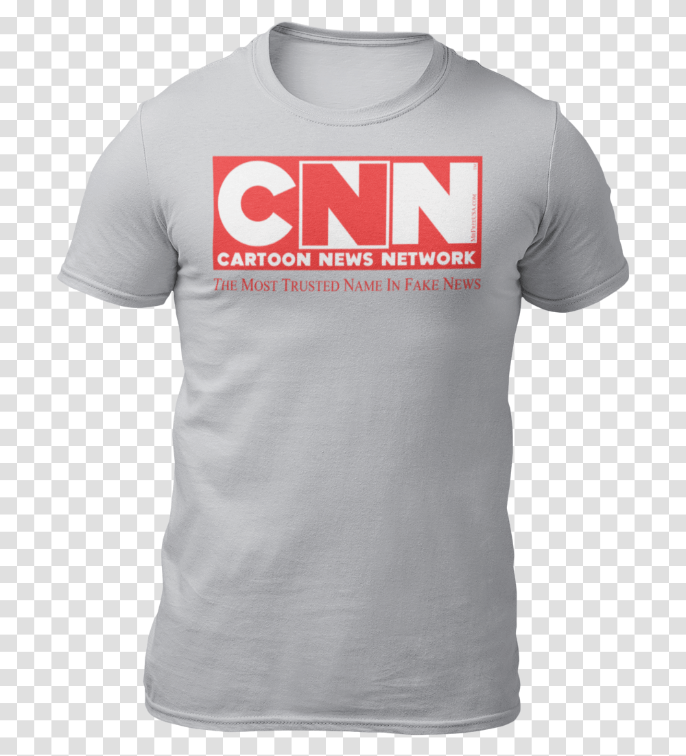 Cnn Cartoon News Network Unisex Short Sleeve Tshirt Unisex, Clothing, Apparel, T-Shirt, Person Transparent Png