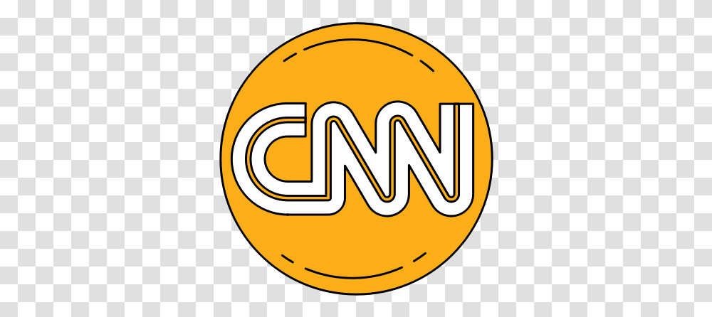 Cnn Logo Media Network Orange Icon Bulat, Label, Text, Symbol, Plant Transparent Png