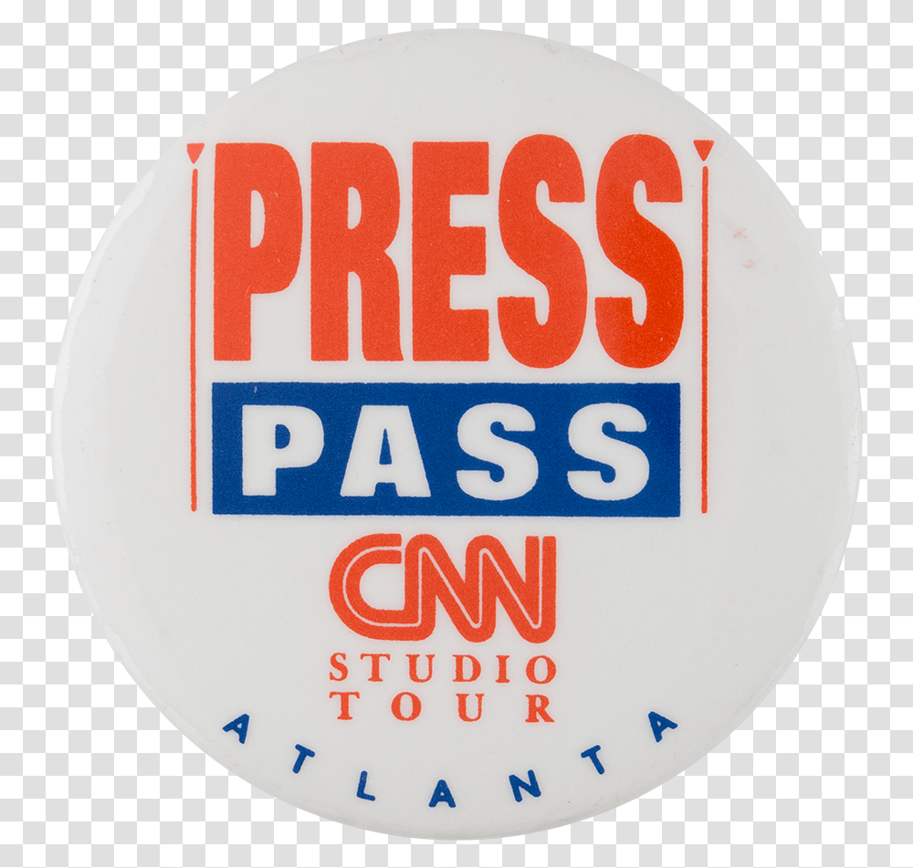 Cnn Press Pass Events Button Museum Press Badge Cnn, Logo, Trademark Transparent Png