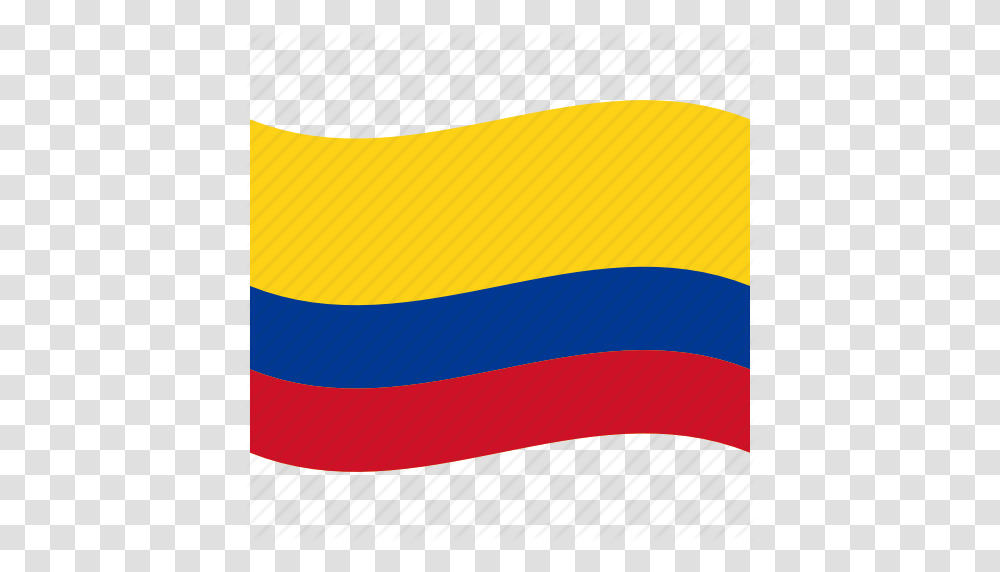 Co Colombia Flag Red Republic Waving Flag Yellow Icon, Label, Word Transparent Png