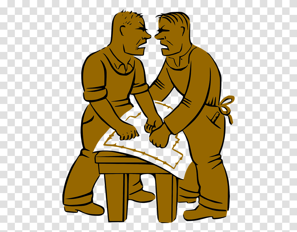 Co Workers Argument Argue Free Vector Graphic On Pixabay Two People Yelling At Each Other Clipart, Person, Human, Fireman Transparent Png