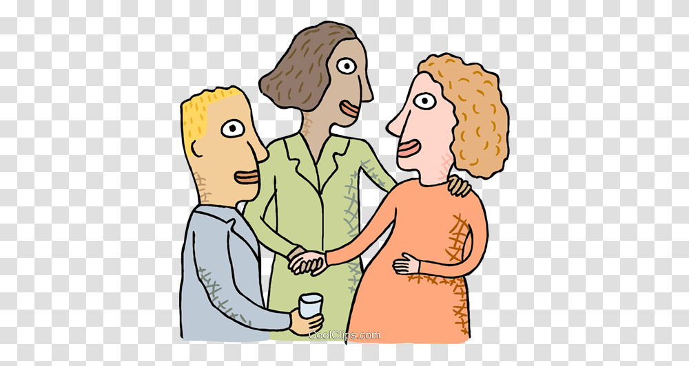 Co Workers Discussing Things Royalty Free Vector Clip Art, Family, Female, Dating, Girl Transparent Png