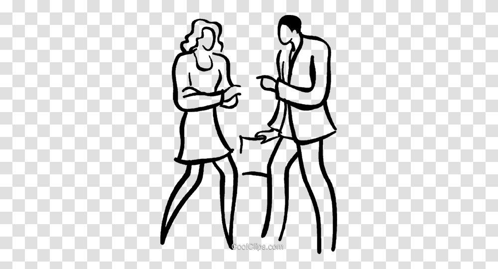 Co Workers Having A Discussion Royalty Free Vector Clip Art, Crowd, Kneeling, Drawing, Doodle Transparent Png