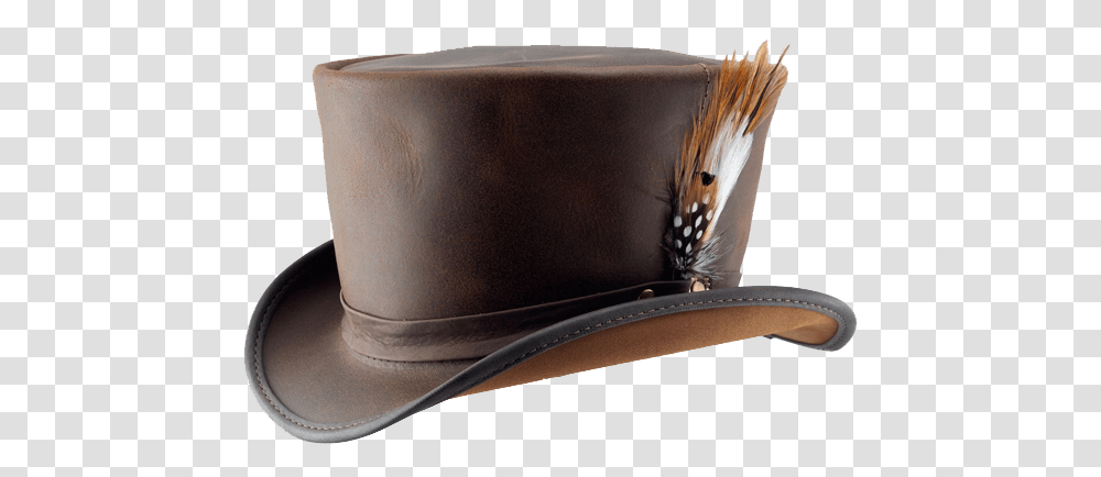 Coachmans Steampunk Top Hat Leather, Apparel, Cowboy Hat Transparent Png