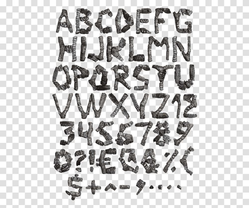 Coal Dark Font Monochrome, Rug, Alphabet, Photography Transparent Png