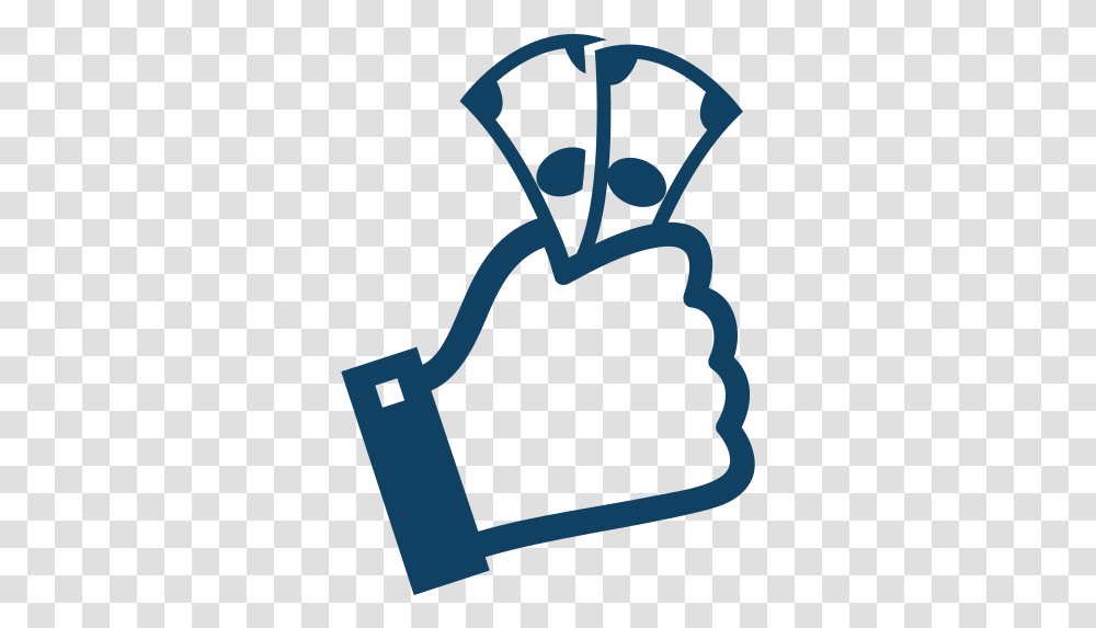 Coal Industry Money Icon In Hand, Plant, Stencil, Produce, Food Transparent Png