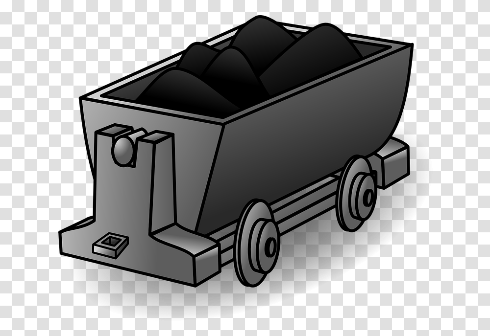 Coal Lorry Train Wagon Transport Mine Work Coal Clipart, Vehicle, Transportation, Car, Furniture Transparent Png