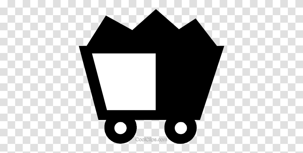 Coal Mining Royalty Free Vector Clip Art Illustration, Shopping Cart, Recycling Symbol Transparent Png