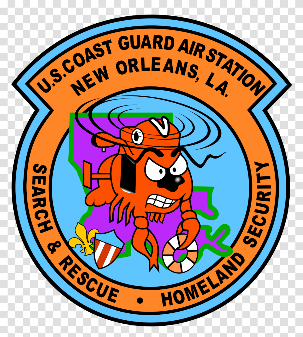 Coast Guard Air Station New Orleans, Logo, Trademark, Badge Transparent Png