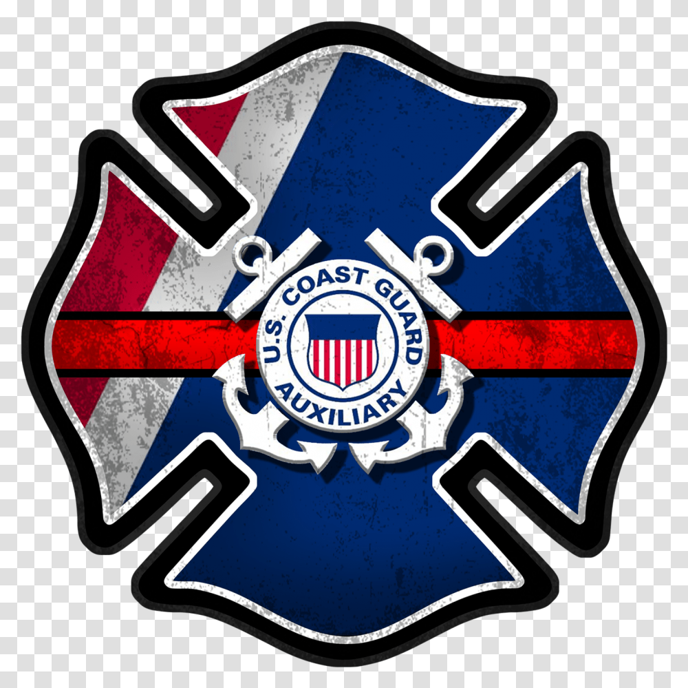 Coast Guard Firefighter Us Coast Guard Flag, Logo, Trademark, Emblem Transparent Png