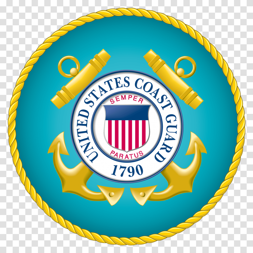 Coast Guard Seal, Logo, Trademark, Badge Transparent Png