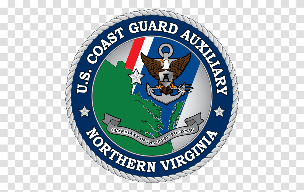 Coast Guard Seal United States Coast Guard Auxiliary, Logo, Label Transparent Png