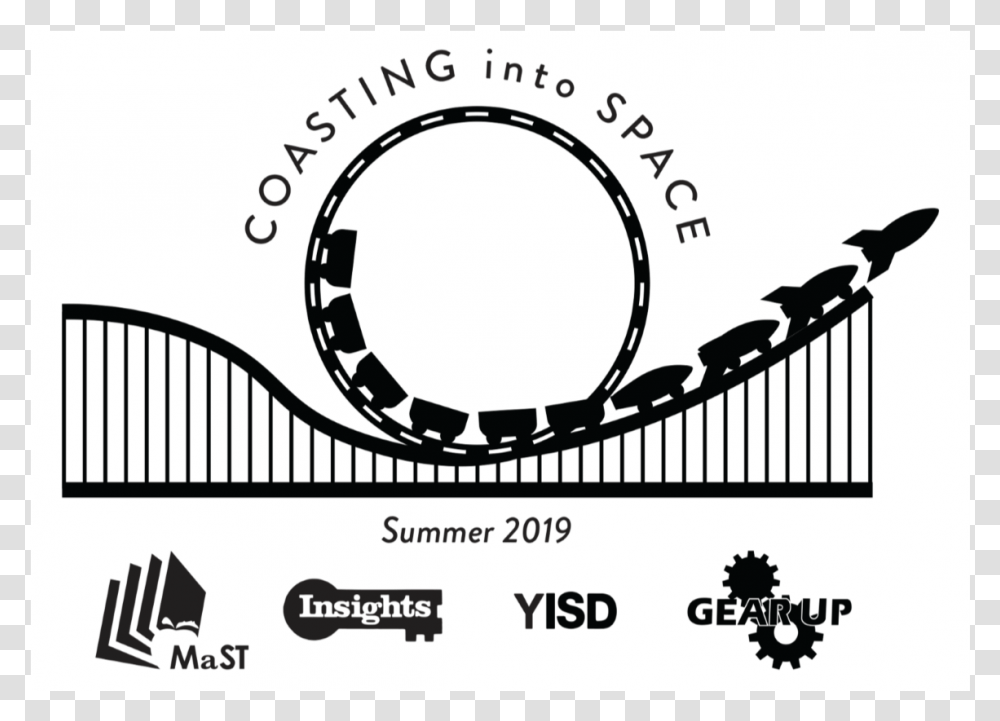 Coasting Into Space Border Illustration, Label, Bridge Transparent Png