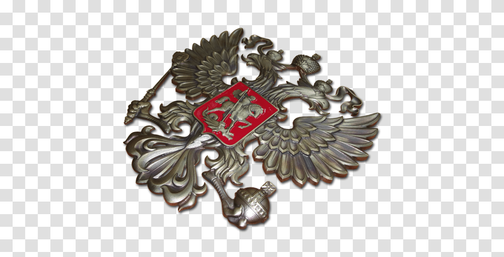 Coat Arms Russia, Bronze, Emblem, Handle Transparent Png
