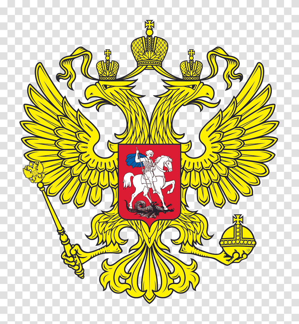 Coat Arms Russia, Emblem, Logo, Trademark Transparent Png