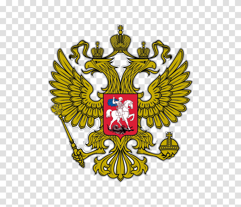 Coat Arms Russia, Emblem, Logo, Trademark Transparent Png