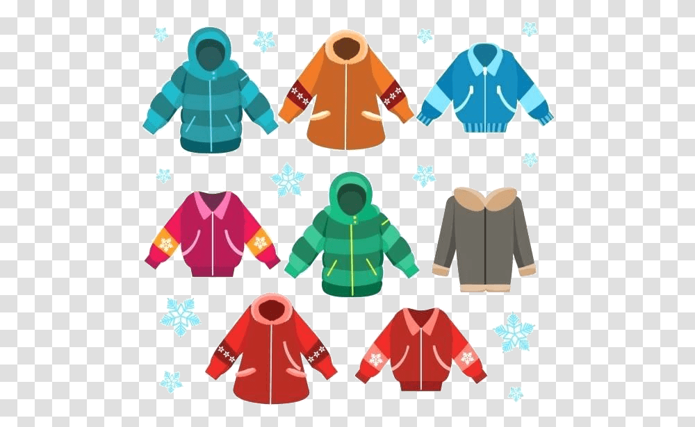 Coat Clipart Winter Fashion Trends Long Black And White Winter Jacket Clip Art, Apparel, Sweatshirt, Sweater Transparent Png