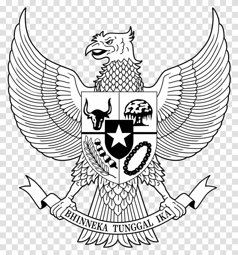 Coat Of Arms Indonesia, Emblem, Cat, Pet Transparent Png