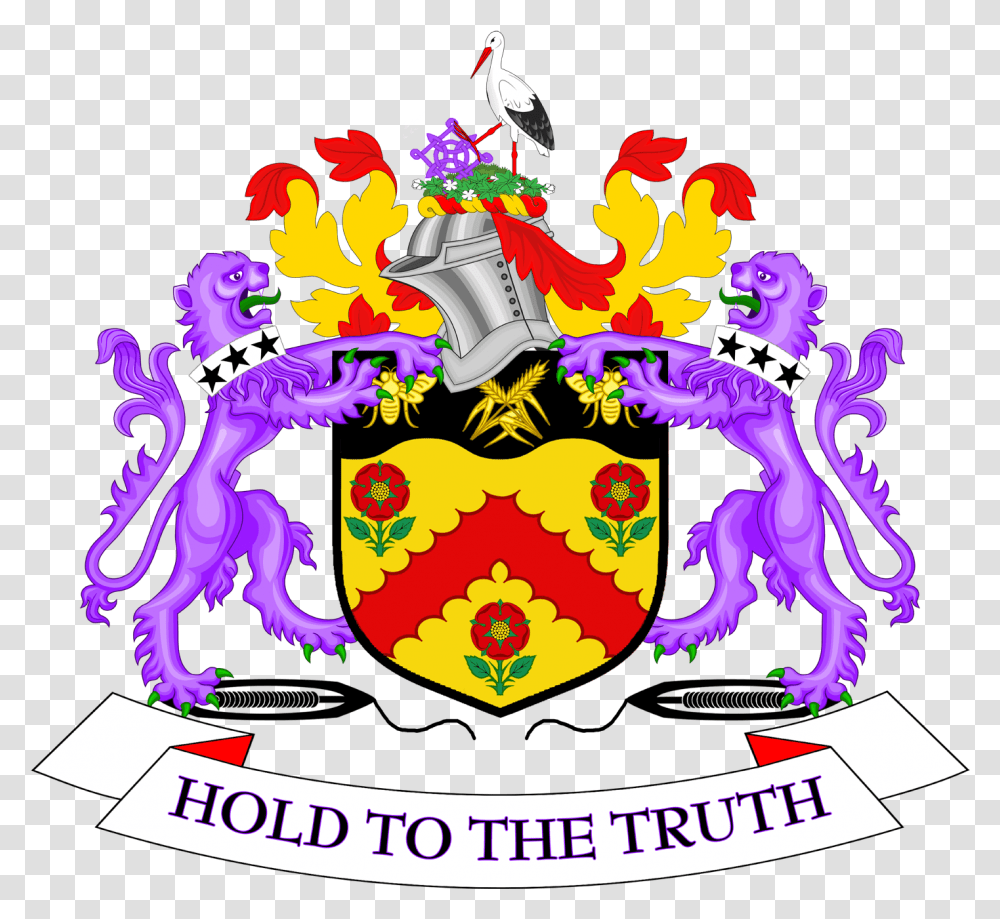 Coat Of Arms Of Burnley Borough Council City Of Salford Crest, Logo, Bird, Animal Transparent Png