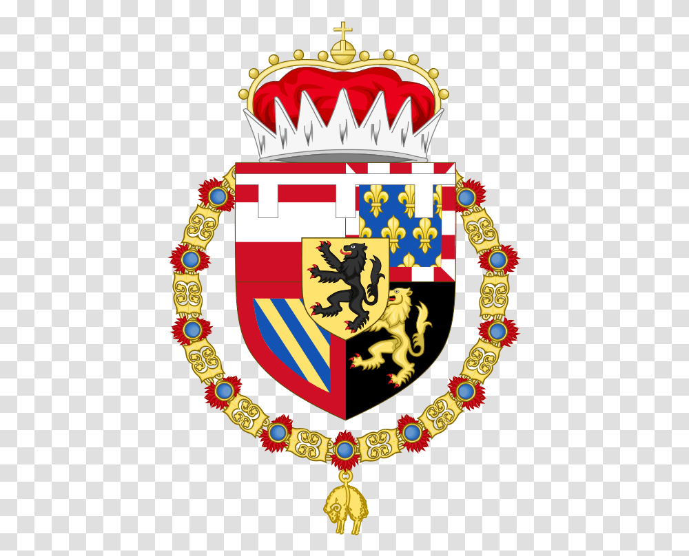 Coat Of Arms Of Charles V Holy Roman Emperor As Heir Coat Of Arms Of Imperial Germany, Armor, Emblem, Logo Transparent Png