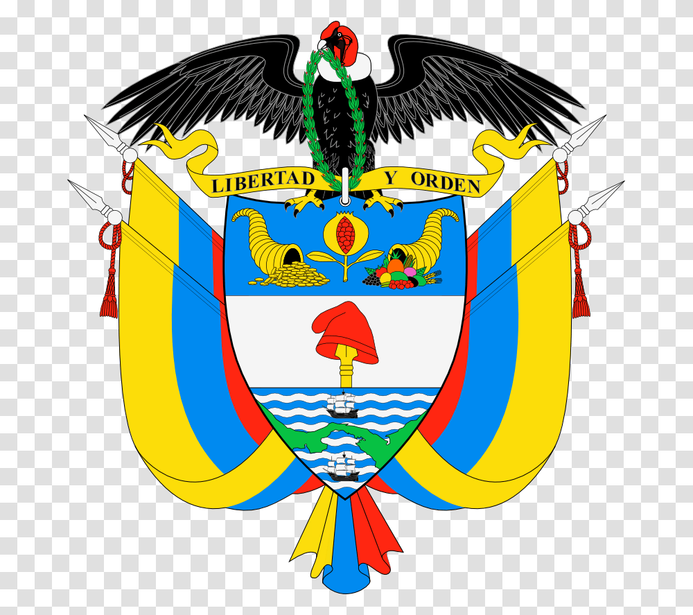 Coat Of Arms Of Colombia, Logo, Trademark, Armor Transparent Png
