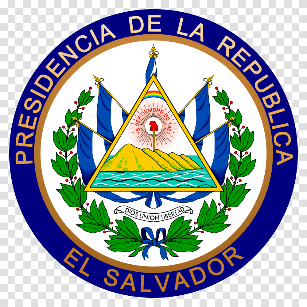 Coat Of Arms Of El Salvador, Logo, Trademark, Emblem Transparent Png