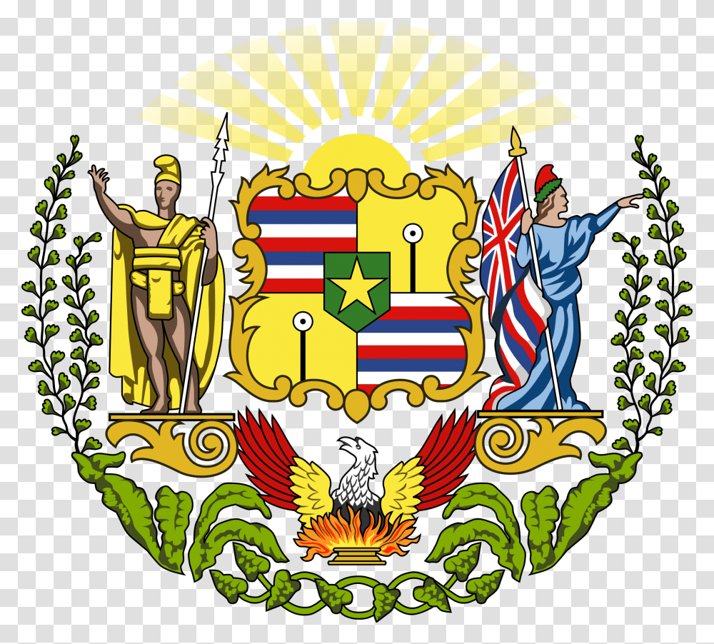 Coat Of Arms Of Hawaii, Person, Logo, Emblem Transparent Png