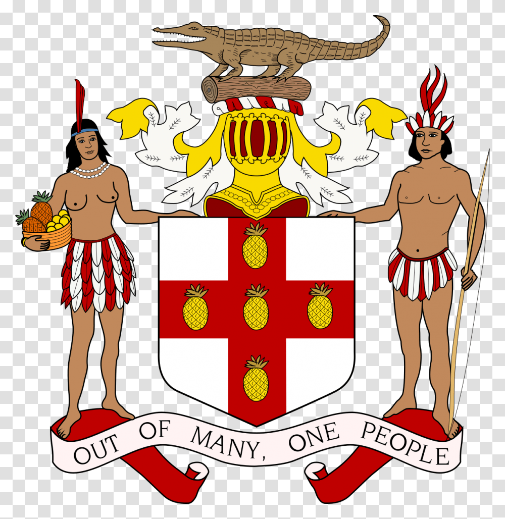 Coat Of Arms Of Jamaica, Person, Human, Armor Transparent Png