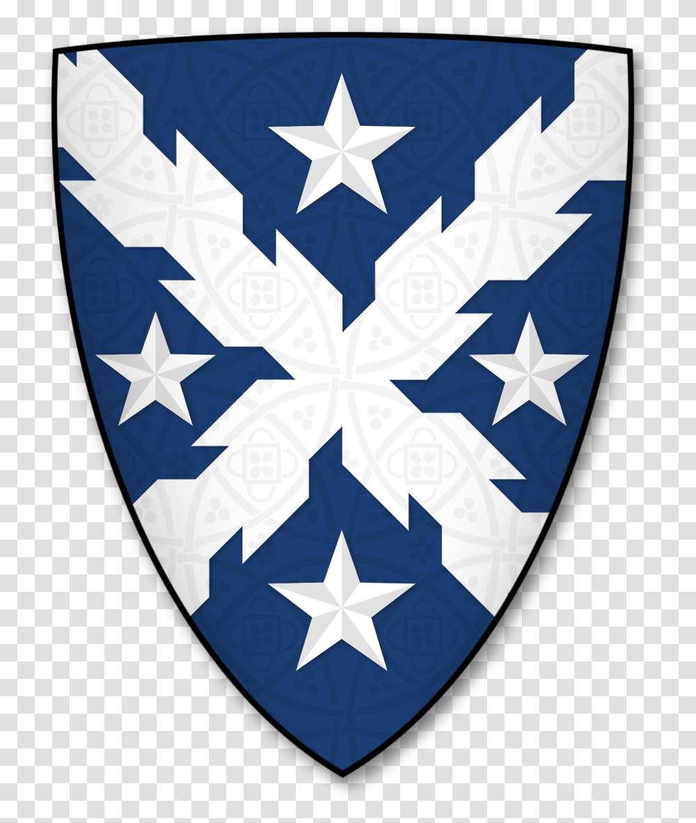 Coat Of Arms Of Kettleby Of Cotheridge Worcestershire, Star Symbol, Rug, Emblem Transparent Png