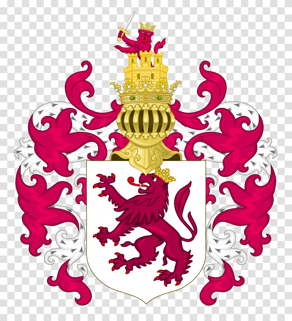 Coat Of Arms Of Leon With The Royal Crest, Emblem, Armor Transparent Png