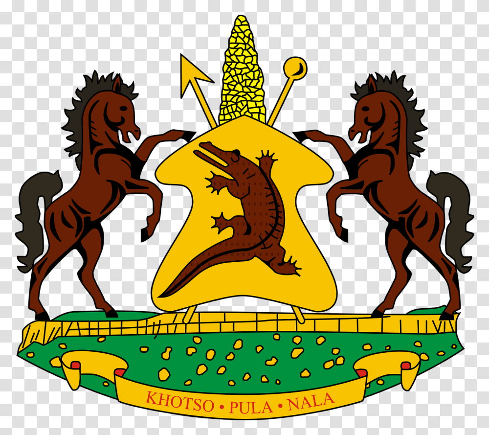 Coat Of Arms Of Lesotho, Animal, Metropolis, Star Symbol Transparent Png