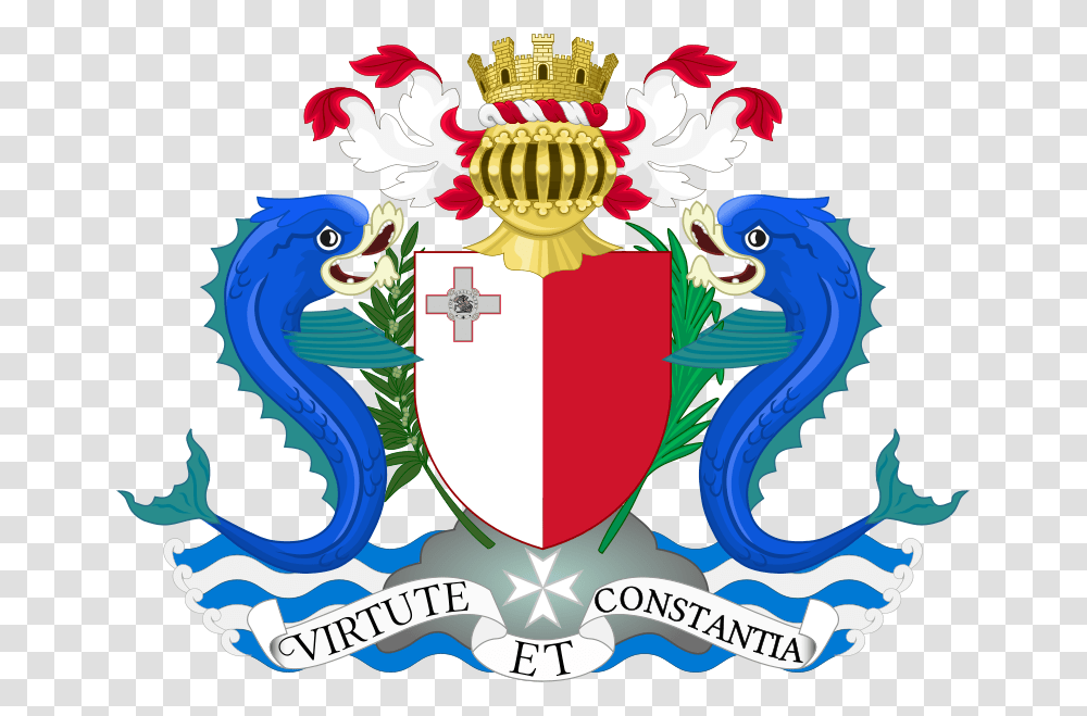 Coat Of Arms Of Malta 1964 National Symbol Of Malta, Dragon, Poster, Advertisement, Armor Transparent Png
