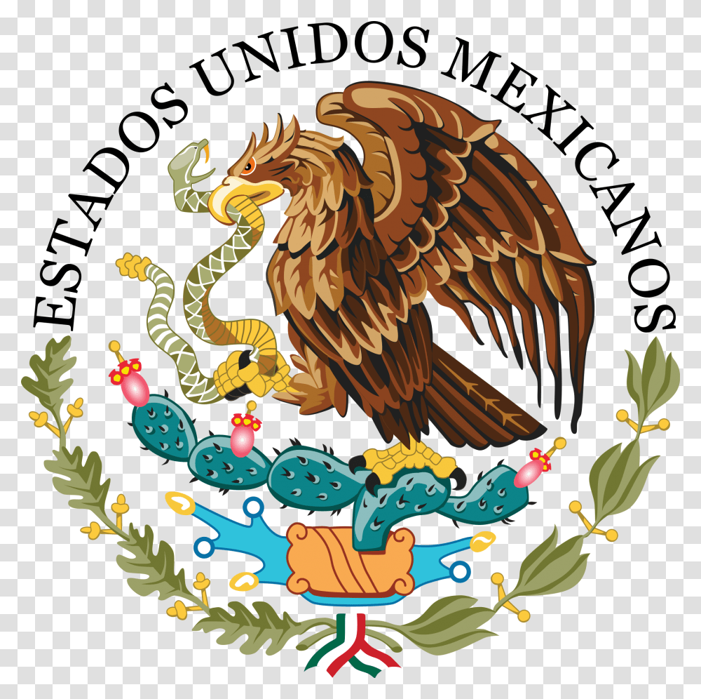 Coat Of Arms Of Mexico, Dragon, Pattern, Eagle, Bird Transparent Png